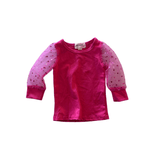 PINK MESH LONG SLEEVE