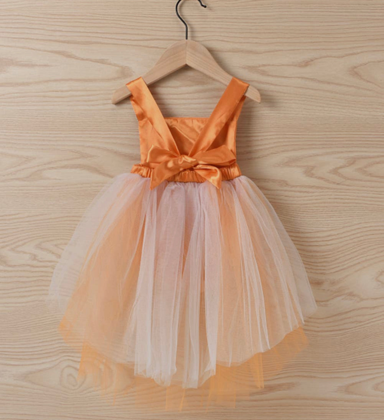 Peach dress for baby girl