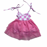 TUTU ROMPER- PINK baby girl clothes Cowpuncher Babe Size: Newborn